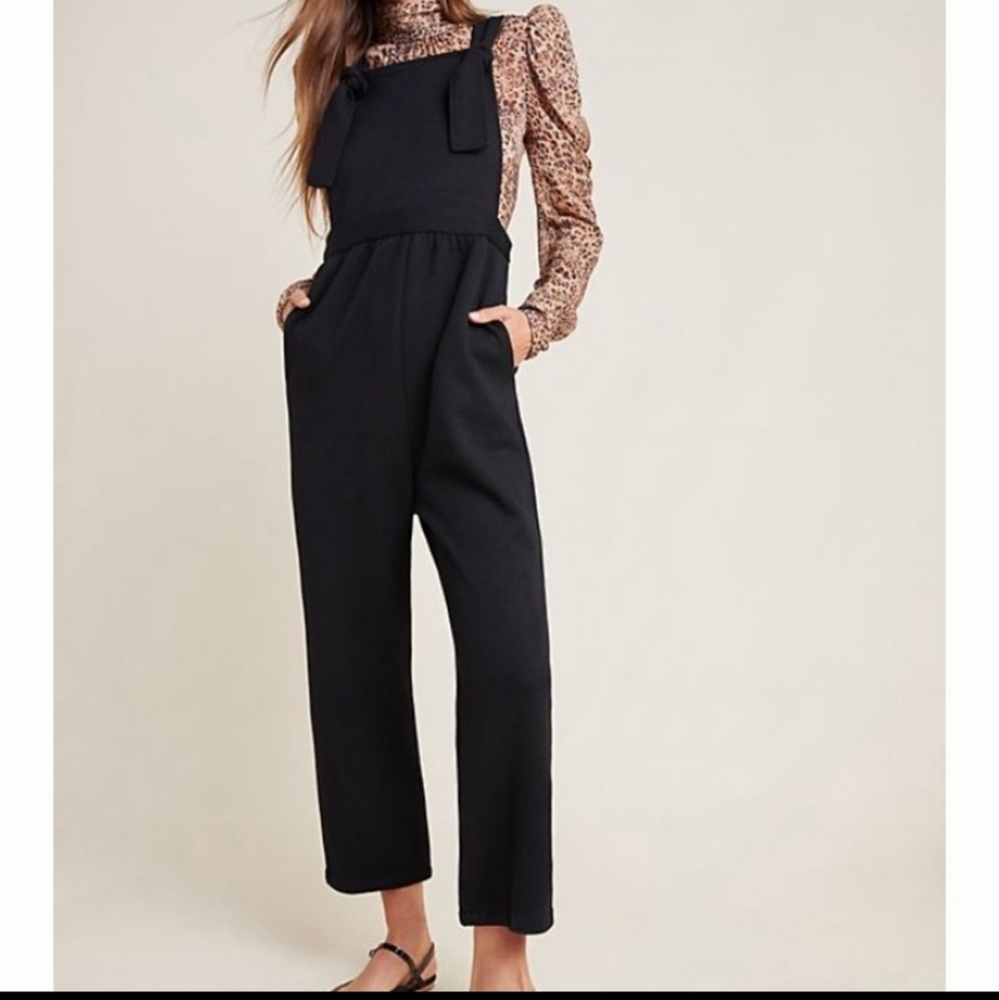 Anthropologie DRA river knit low back jumpsuit
